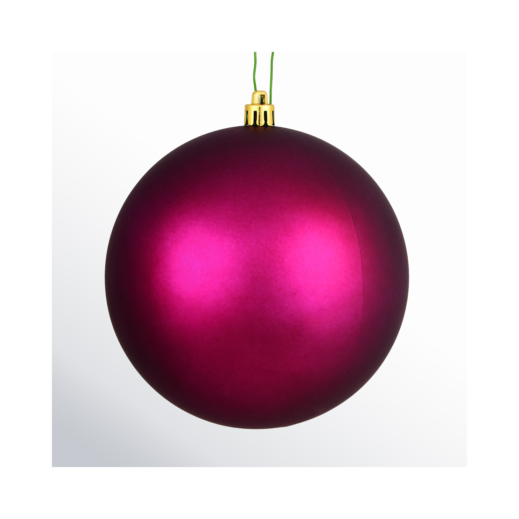 Holiday Décor Ball Ornament, Berry Red Matte, 4" H x 4" W x 4" D