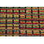 Tapis oriental marocain rayé multicolore 9 x 13