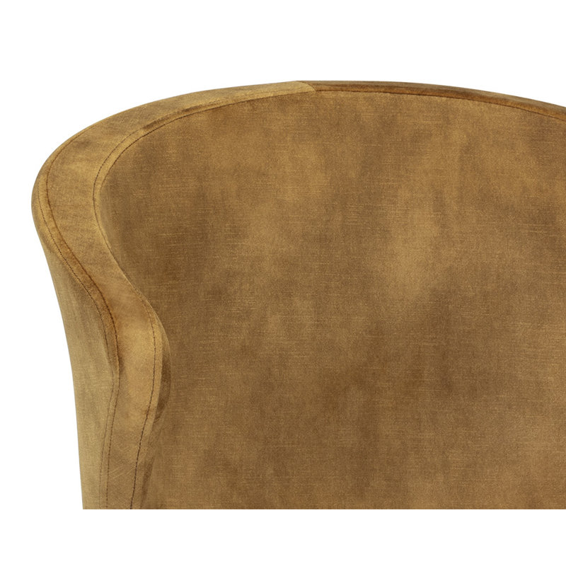 Upholstered Dining Chair, Gold