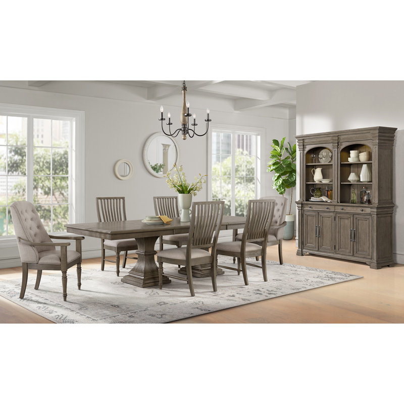 Royale Gray Oak Extendable Rectangular Dining Table