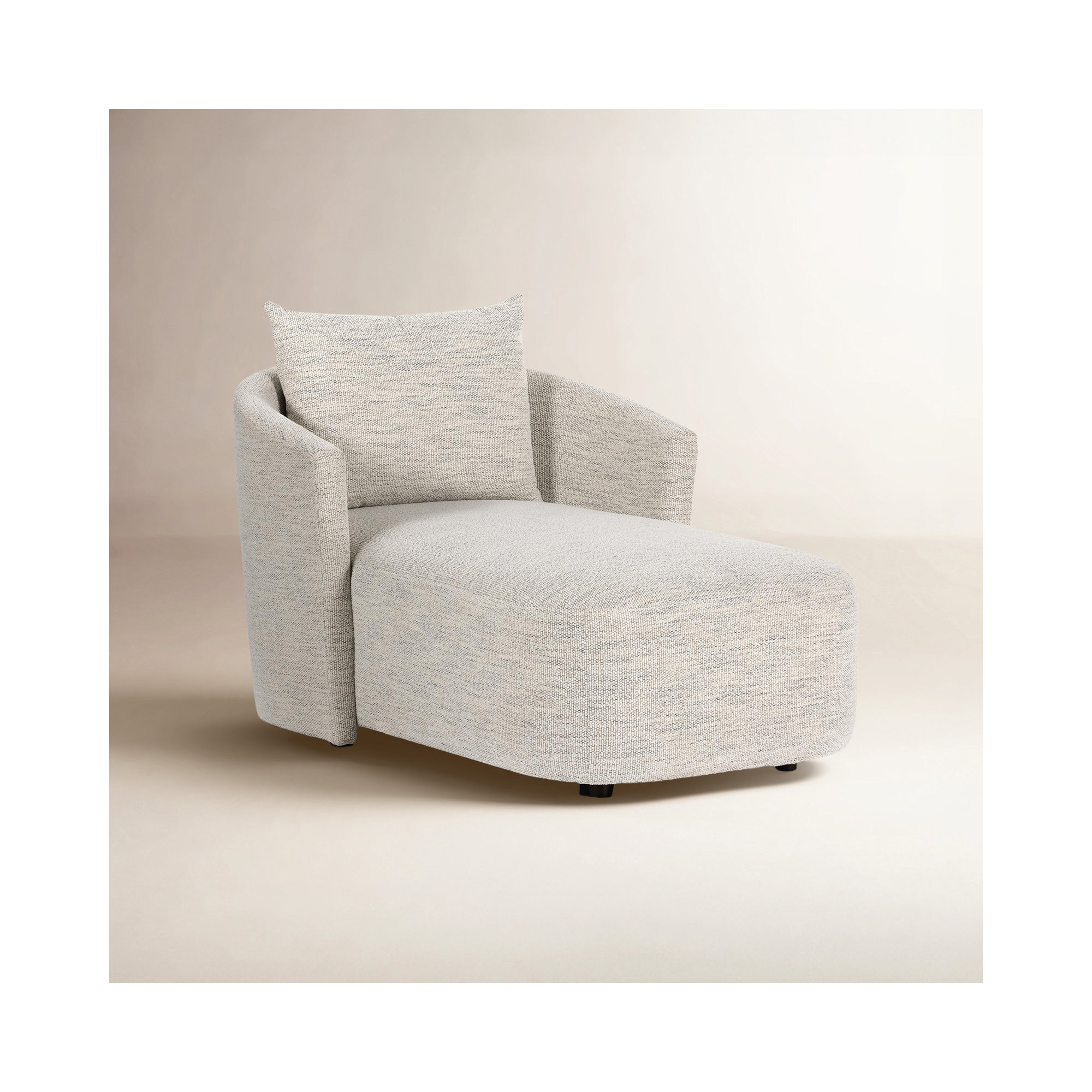 Mirage Upholstered Chaise Lounge, Merino Polyester
