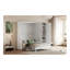 Grand lit escamotable mural avec placard, blanc