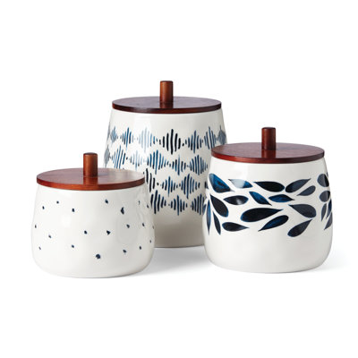 Lenox Blue Bay 3-Piece Canister Set