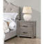 Chambre 2, table de chevet décorative rustique gris rustique, meubles