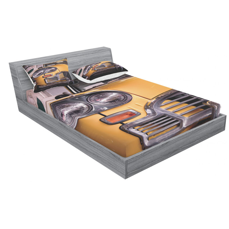 Microfiber Sheet Set, Queen Sheet Set with Fitted Sheet