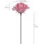 8 pièces de roses artificielles 8 "avec 3" fleurs, 100 pièces (2 paquets)