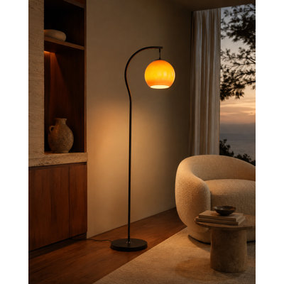 Lampe sur pied en verre Sunset