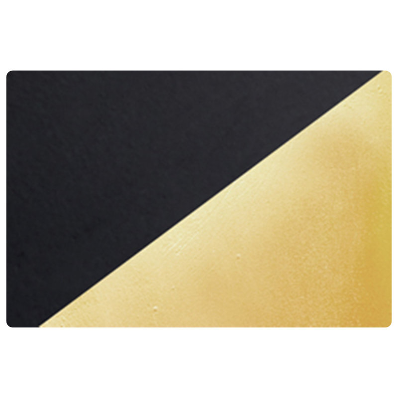 Payam Ceramic Half Moon, Carbon Matte Black/Champagne Gold