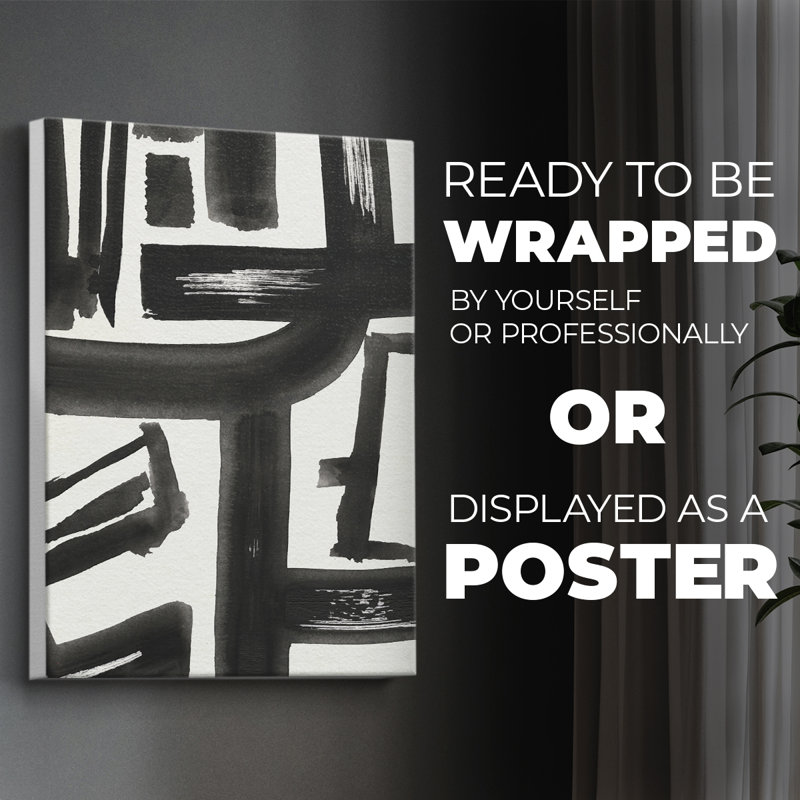 Inkwell Intersect II -Canvas Print Only - NOT FRAMED, 36" H x 24" W