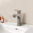 Single Handle Single Hole Bathroom Faucet In Brushed Nickel