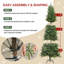 Arbre de Noël mince avec épinette pré-éclairé-112575471