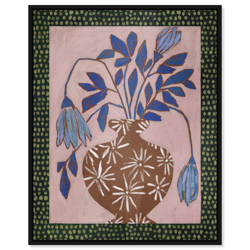 Verdant Stillness Print by Oliver Gal, 46"H x 37"W, Black Floater Frame