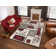 Tapis beige / rouge Zader