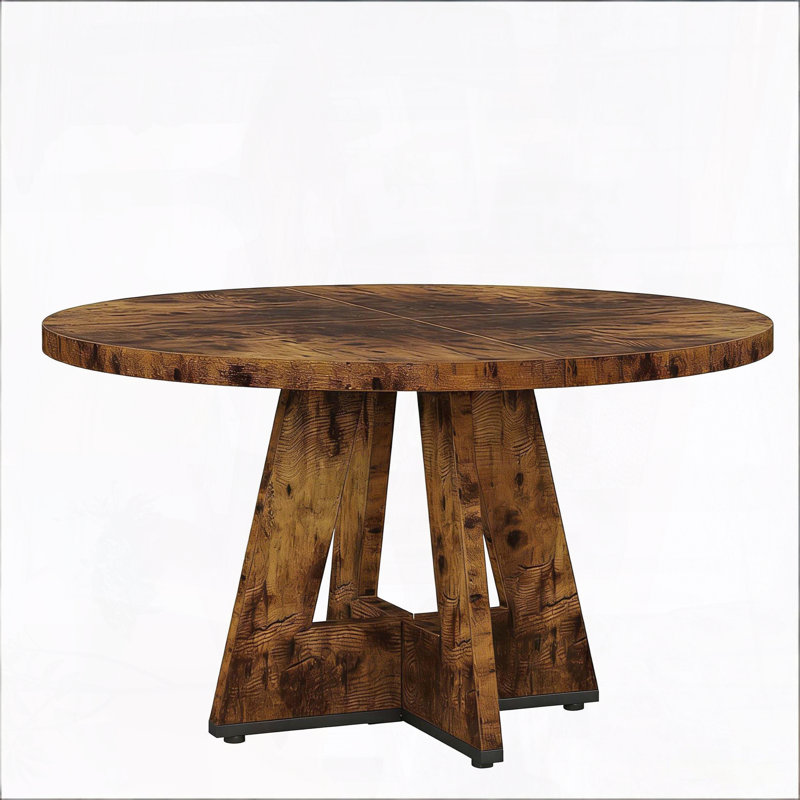 Round Dining Table – 47", Seats 4, Farmhouse, Natural