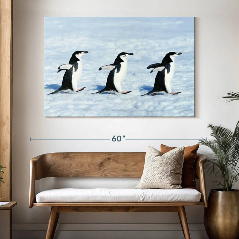 Winter Penguins, 34" H x 51" W