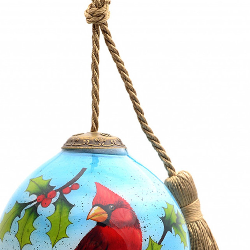 4.75'' Solid Colour Glass Finial Ornament