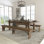 Ensemble de table de ferme pliable et deux bancs 8 pi x 40 po Dejon