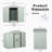 8Ft X 4Ft Outdoor Metal Storage Shed-123283131-123283130