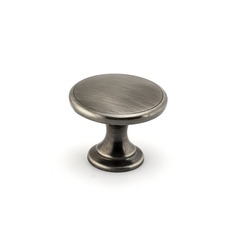 Oversized Expression 1 3/4" Diameter Round Knob, Brushed Pewter