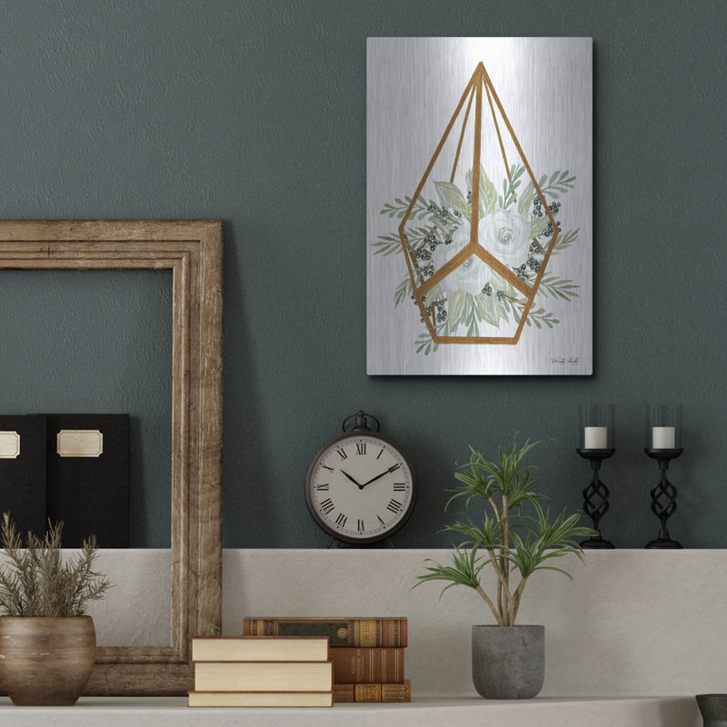 «Gold Geometric Diamond» par Cindy Jacobs, H 16 po x l 12 po