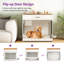 Large Dog Crate Furniture with Flip-up Door, Drawer-539408344
