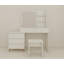 LED Lighted Makeup Vanity Table With Mirror - White Beauty Station With Storage Drawers, Matching Stool, And Organizing Compartments For Makeup Brushes And Cosmetics