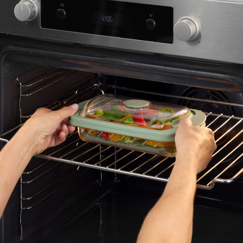 Lékué Glass Steam Cooker, 2 Servings