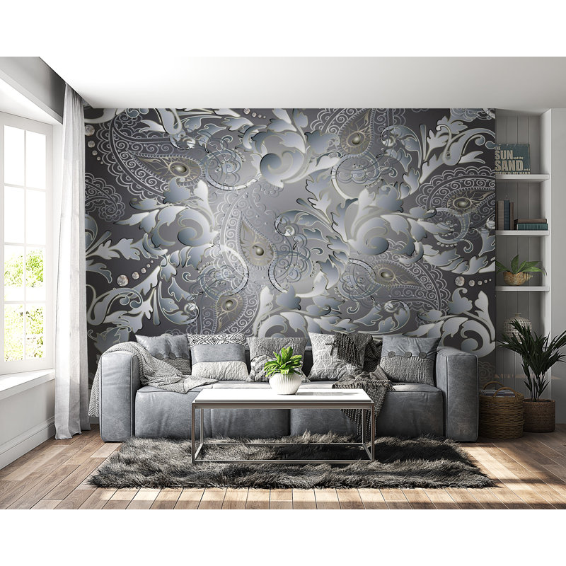 Papier peint adhésif, 68" L x 98" W, Non tissé