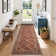 Modern Machine Washable Area Rugs Diamond Floor Mats with Non-Slip Backing, Non-Shedding Floral Print Accent Rug, Foldable Soft Low Pile Indoor Carpet