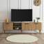 Meuble télé 70,9 po x 20,9 po x 13,8 po Modern Wood 100% panneau de particules enduit de mélamine, épaisseur: 0,7 pouce | Design scandinave, élégant et fonctionnel pour les centres de divertissement de salon