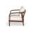 28" Outdoor Lounge Chair With Woven Backrest, Solid Wood Frame, Comfortable Cushions, And Curved Armrests For Patio Set Of 2-1745172098