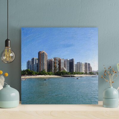 City Buildings Near Sea Under Blue Sky During Daytime - 1 Piece Rectangle Graphic Art Print On Wrapped Canvas -  Latitude Run®, A67A483833B8403DB1DACB0D91B45AB6