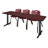 Cain T-Base Training Seminar Table & 3 M Stack Chairs-32520361-32520359