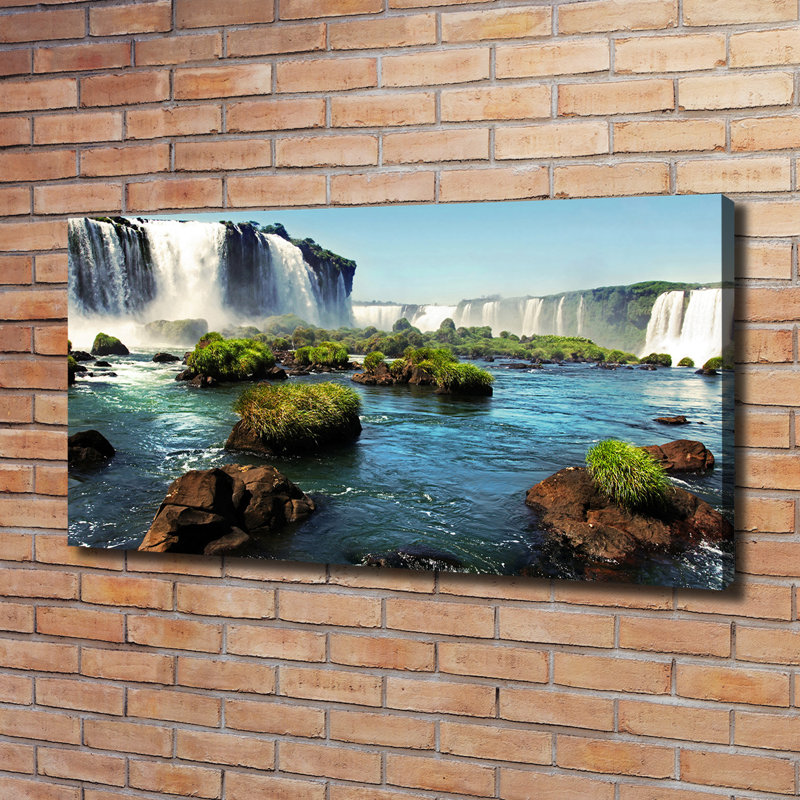 Waterfall Igaz - Wrapped Canvas Print, Wrapped Canvas, 60cm H x 120cm W