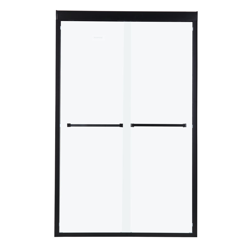Cabine de douche à double porte coulissante l 48 po x H 76 po
