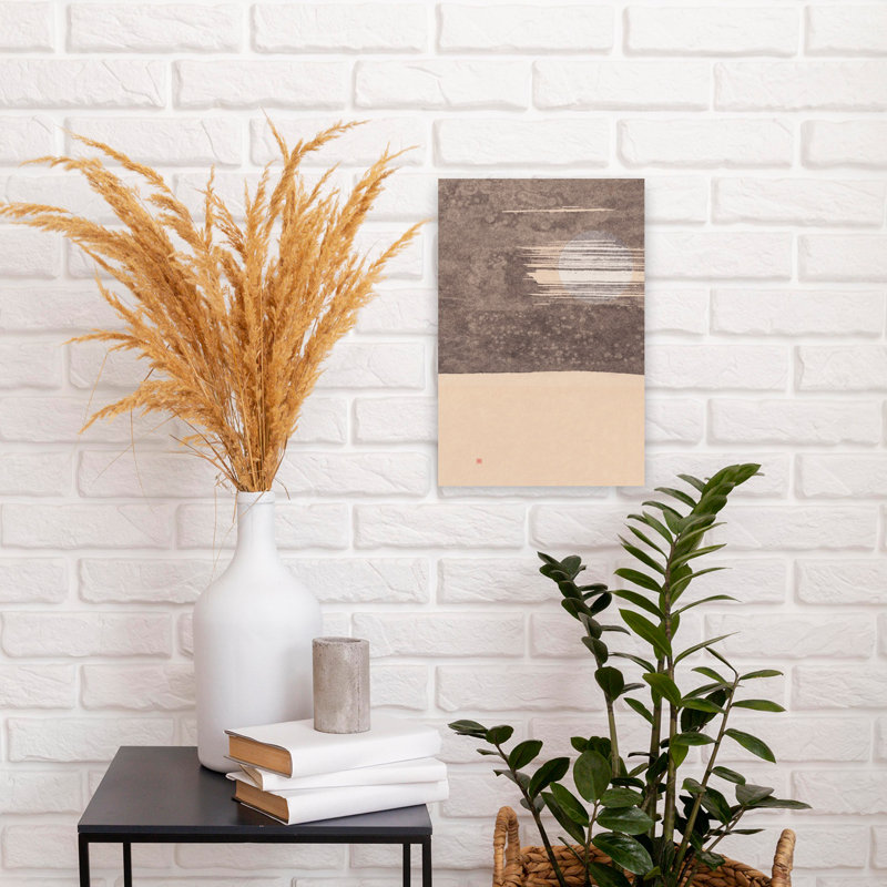 Art contemporain contemporain, paysage organique moderne abstrait, H 18 po x l 12 po