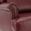 Fauteuil à oreilles Anapatria en cuir véritable-75953763