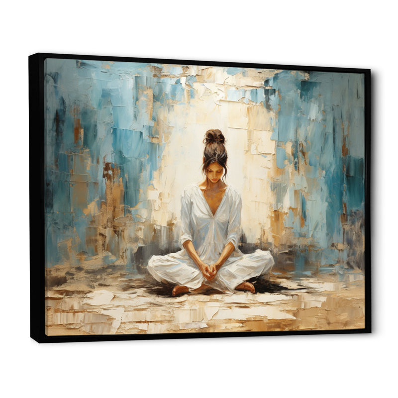 Yoga sérénité - impressions sur toile, H 12 po x l 20 po x P 1 po, Noir