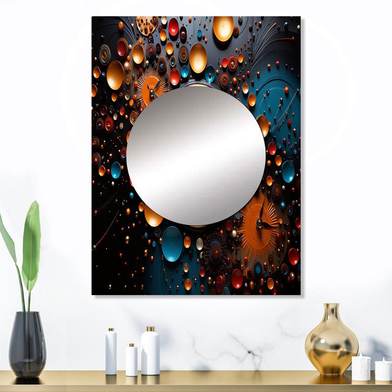 Bowney Watch Moments In Motion - miroir de montres, miroir mural unique Glam, impression d'art en métal, 32 po x 24 po