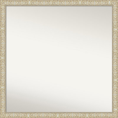 Lila Non-Beveled Wood Framed Wall Mirror