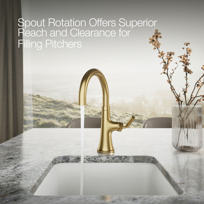 Tone Single-Handle Bar Sink Faucet, Brushed Brass