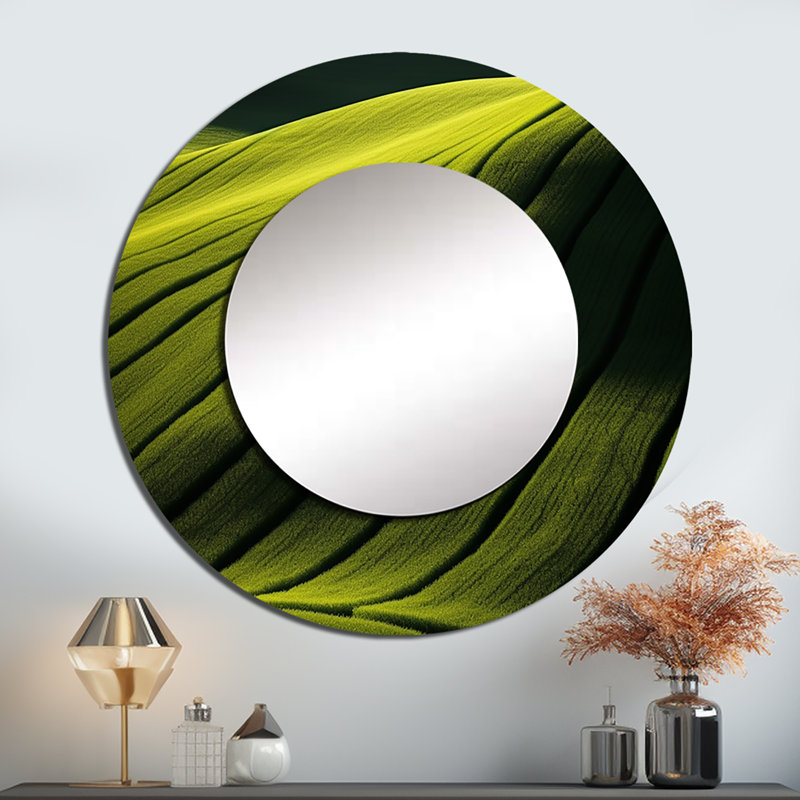 Meadow Verdant Photography - Meadow Round Mirror Wall Decor_MTMIR114326, 36" x 36"