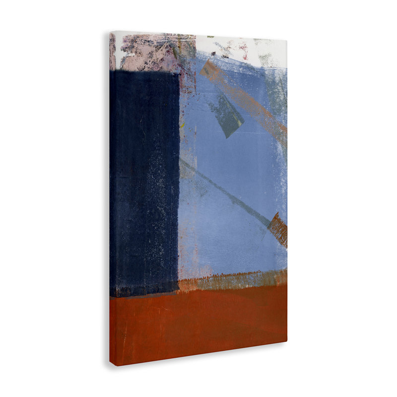 "Toile structurée", art mural abstrait par Donna Weathers, H 45 po x l 30 po
