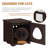 Ahkeel Metal Enclosed Litter Box Enclosure with Lockable Lid-1293132661