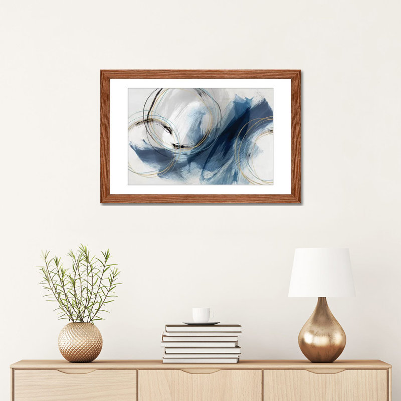 " Detour " by Isabelle Z, 16" H x 24" W, Floater Framed Paper, Classic Wood