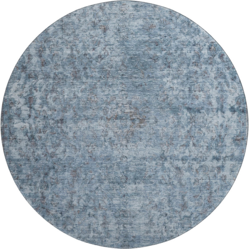 Premium Machine Washable Baford AMF1645 Global Rug, Round 8'