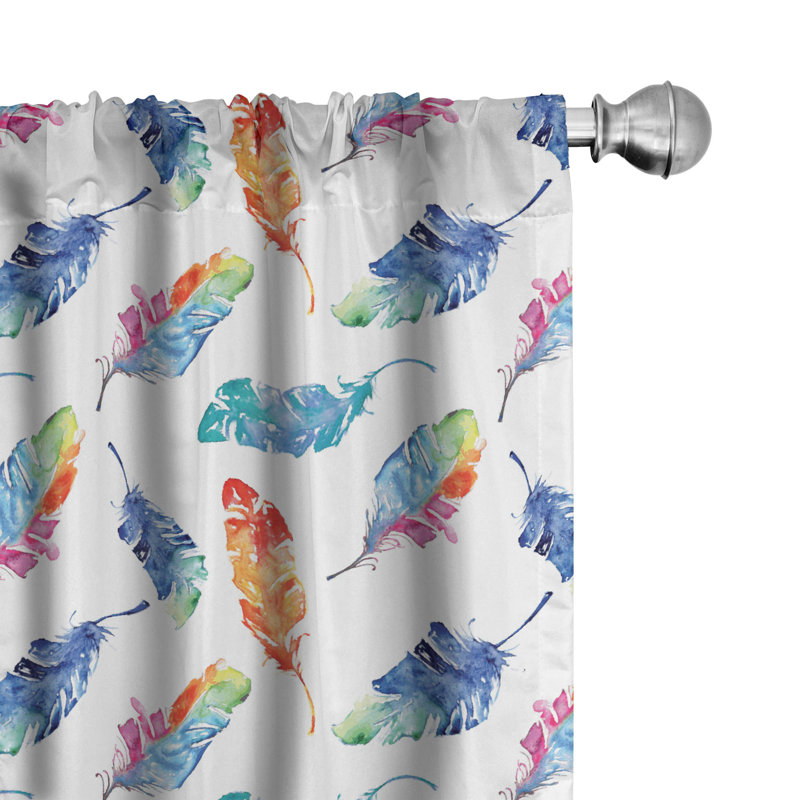 Feather Semi-Sheer Rod Pocket Sliding Panel, 28" x 84"