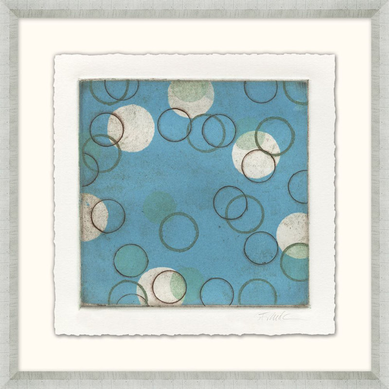 Bulles 5 - Peinture encadrée sur papier