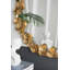 Miroir mural moderne en métal avec décorations dorées pour décoration intérieure