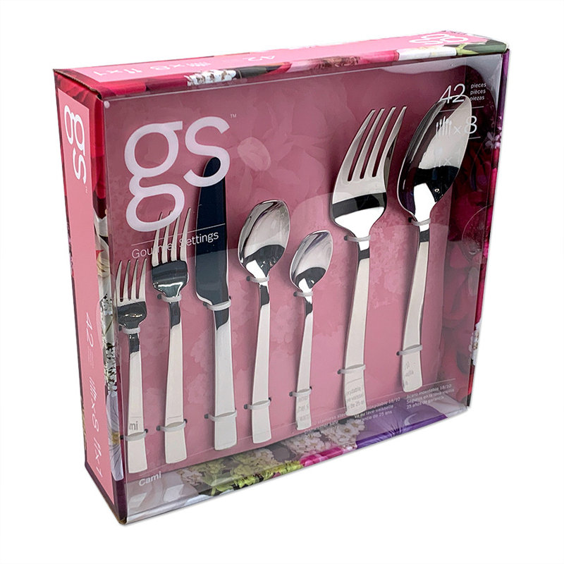 Cami 42 Piece Flatware Set, Service for 8
